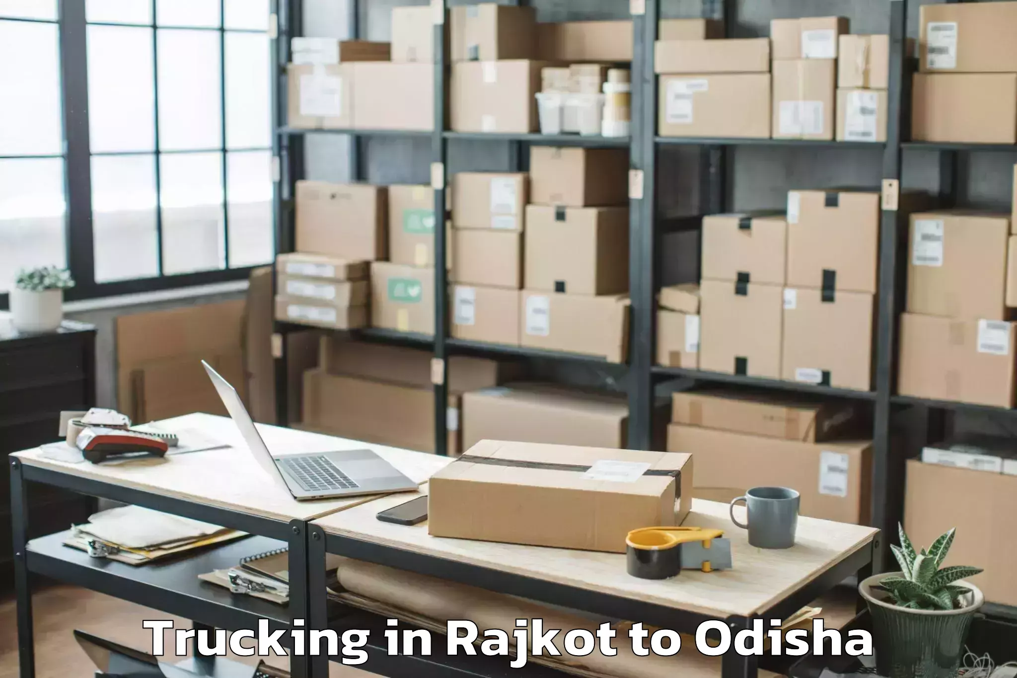 Leading Rajkot to Kiit University Bhubaneswar Trucking Provider